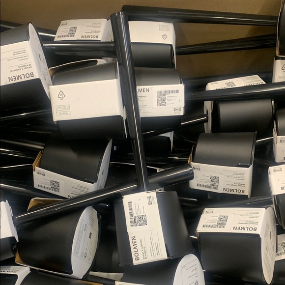 IKEA BOLMEN Black Toilet Brush Set - Picture 1 of 1